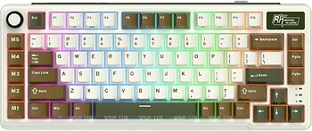Фото RK Royal Kludge L75 Beige Switch Olive Green Bluetooth/USB (RK-L75-PLMGRN-BEGSW-US)