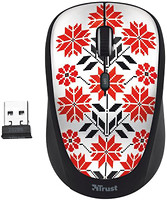 Фото Trust Yvi Wireless Ukrainian Style Snow White-Black USB (20285)