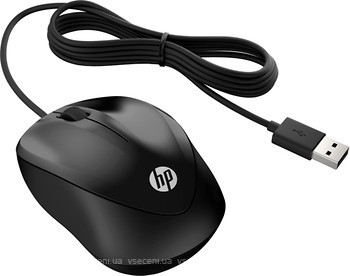 Фото HP Wired Mouse 1000 Black USB (4QM14AA)