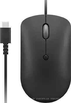 Фото Lenovo 400 Wired Compact Mouse Black USB (GY51D20875)