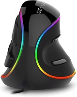 Фото Delux M618Plus RGB Vertical Mouse Black USB