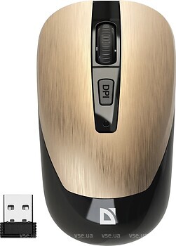 Фото Defender Wave MM-995 Wireless Silent Gold USB (52994)