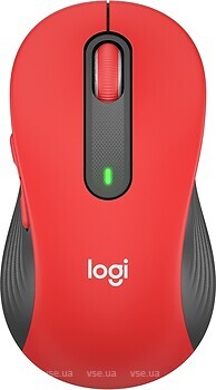 Фото Logitech Signature M650 L Wireless Bluetooth/USB Red (910-006358)