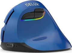 Фото Delux M618Mini Vertical Mouse Blue Bluetooth/USB
