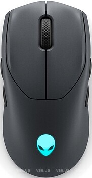 Фото Dell Alienware Tri-Mode Wireless Gaming Mouse-AW720M Dark Side of the Moon Bluetooth/USB (545-BBDN)