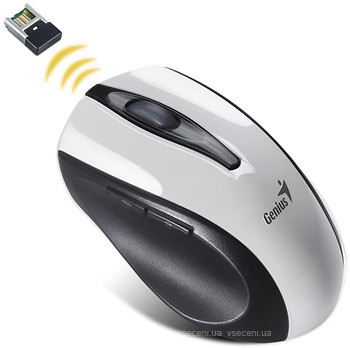 Фото Genius Wireless Ergonomic 5-Button BlueEye Mouse Ergo 9000 White USB