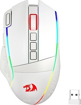 Фото Redragon M991 Wireless FPS Gaming Mouse White USB