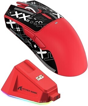 Фото Attack Shark X11 Red Tape Bluetooth/USB