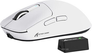 Фото Attack Shark X3 Pro White Bluetooth/USB
