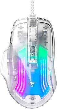 Фото Havit HV-MS1011SE Transparent White USB