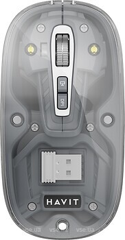 Фото Havit HV-MS62WB Pro Transparent Gray Bluetooth/USB
