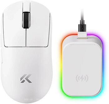 Фото Mchose A7 V2 Pro+ Wireless White Bluetooth/USB (MC-A7V2-8)