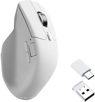 Фото Keychron M6 All Silent Micro Switch White Bluetooth/USB (M6S-B72)