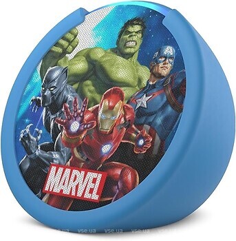 Фото Amazon Echo Pop Kids Marvel's Avengers