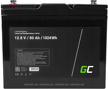 Фото Green Cell LiFePO4 12.8V 80Ah (CAV12)