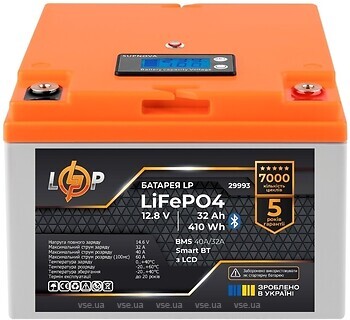 Фото LogicPower LiFePO4 12.8V-32 Ah (BMS 40A/32A) 29993