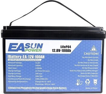 Фото Easun Power 12V-100Ah (EA-12V-100AH)