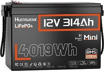 Фото Humsienk LiFePO4 12V-314Ah (HS12V314AH200MINIBT)