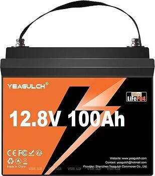 Фото Yeagulch LiFePO4 12.8V - 100Ah Mini Max (YEAGULCH-12,8V/100Ah Max)
