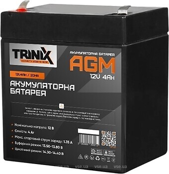 Фото Trinix AGM 12V4Ah (44-00040)
