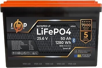 Фото LogicPower LiFePO4 25.6V-50Ah (BMS 80A/50A) (40943)