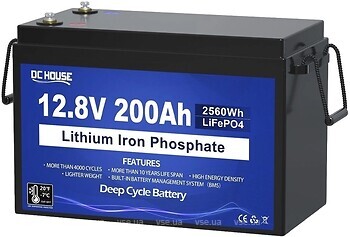 Фото DCHouse LiFePO4 12V-200Ah (ECO-LFP12200)