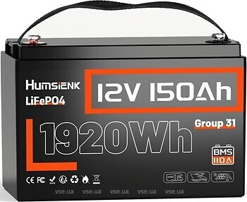 Фото Humsienk LiFePO4 12V-150Ah (HS12V150AH110)