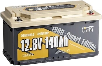 Фото Power Queen 12.8V 140Ah (P12V140-150-RV190-BT-4-AC150)