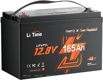 Фото LiTime LiFePO4 12.8V-165Ah Dual Purpose (L12V165-150-DP-BT-CCA1K2-4-A100)