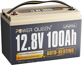 Фото Power Queen 12V 100Ah (P12V100-100-HEAT-HE-4-A10)