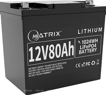 Фото Matrix 12.8V 80Ah (MLR 1280)