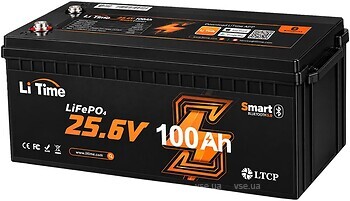 Фото LiTime LiFePO4 25.6V-100Ah (L24V100-100-BASIC-BT-8-A160)