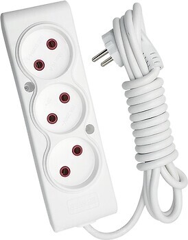 Фото Tecco 3 м 3 розетки (8681277841293)