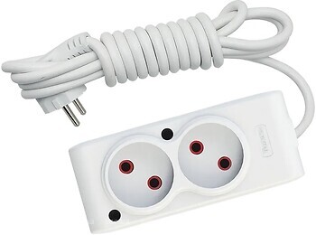Фото Tecco 1.5 м 2 розетки (8681277843433)