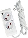 Фото Tecco 2 м 2 розетки (8681277841088)