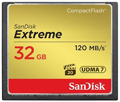 Фото SanDisk Extreme CompactFlash UDMA7 32Gb (SDCFXSB-032G-G46)