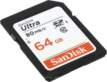 Фото SanDisk Ultra SDXC Class 10 UHS-I U1 64Gb