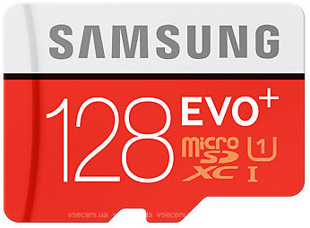 Фото Samsung Evo+ microSDXC Class 10 UHS-I U1 128Gb