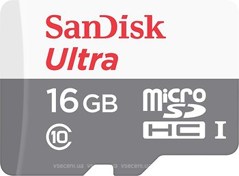 Фото SanDisk Ultra microSDHC UHS-I 533x 16Gb