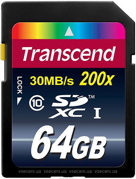 Фото Transcend Premium SDXC Class 10 200x 64Gb
