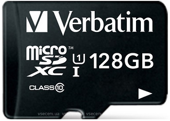 Фото Verbatim microSDXC Class 10 UHS-I 128Gb