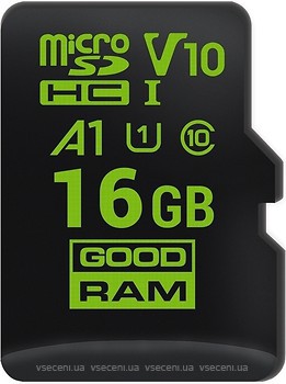 Фото GoodRAM M1A0 A1 microSDHC Class 10 UHS-I U1 V10 16Gb