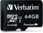 Фото Verbatim Premium microSDXC Class 10 UHS-I 64Gb (44084)