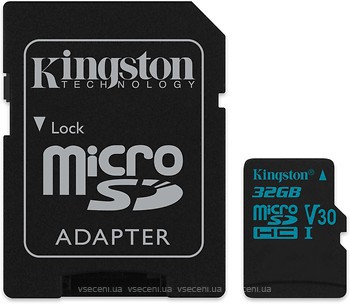 Фото Kingston Canvas Go! microSDHC UHS-I U3 V30 32Gb