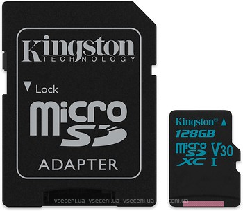 Фото Kingston Canvas Go! microSDXC UHS-I U3 V30 128Gb