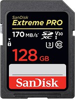 Фото SanDisk Extreme Pro SDXC UHS-I U3 V30 128Gb (SDSDXXY-128G-GN4IN)