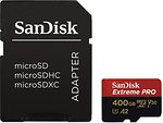 Фото SanDisk Extreme Pro microSDXC Class 10 UHS-I U3 V30 A2 400Gb (SDSQXCZ-400G-GN6MA)