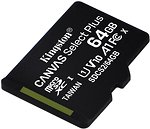 Фото Kingston Canvas Select Plus microSDXC Class 10 UHS-I U1 64Gb (SDCS2/64GBSP)