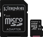 Фото Kingston microSDXC Class 10 UHS-I U1 64Gb (SDC10G2/64GB)