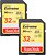 Фото SanDisk Extreme SDHC Class 10 UHS-I U3 V30 2 x 32Gb (SDSDXVE-032G-GNCI2)